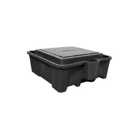 Enpac ENPAC Black Diamond IBC Containment Pallet 5469-BD-D with Drain - 3000 Lb. Cap. 5469-BD-D